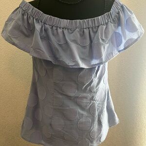 Periwinkle off shoulder top